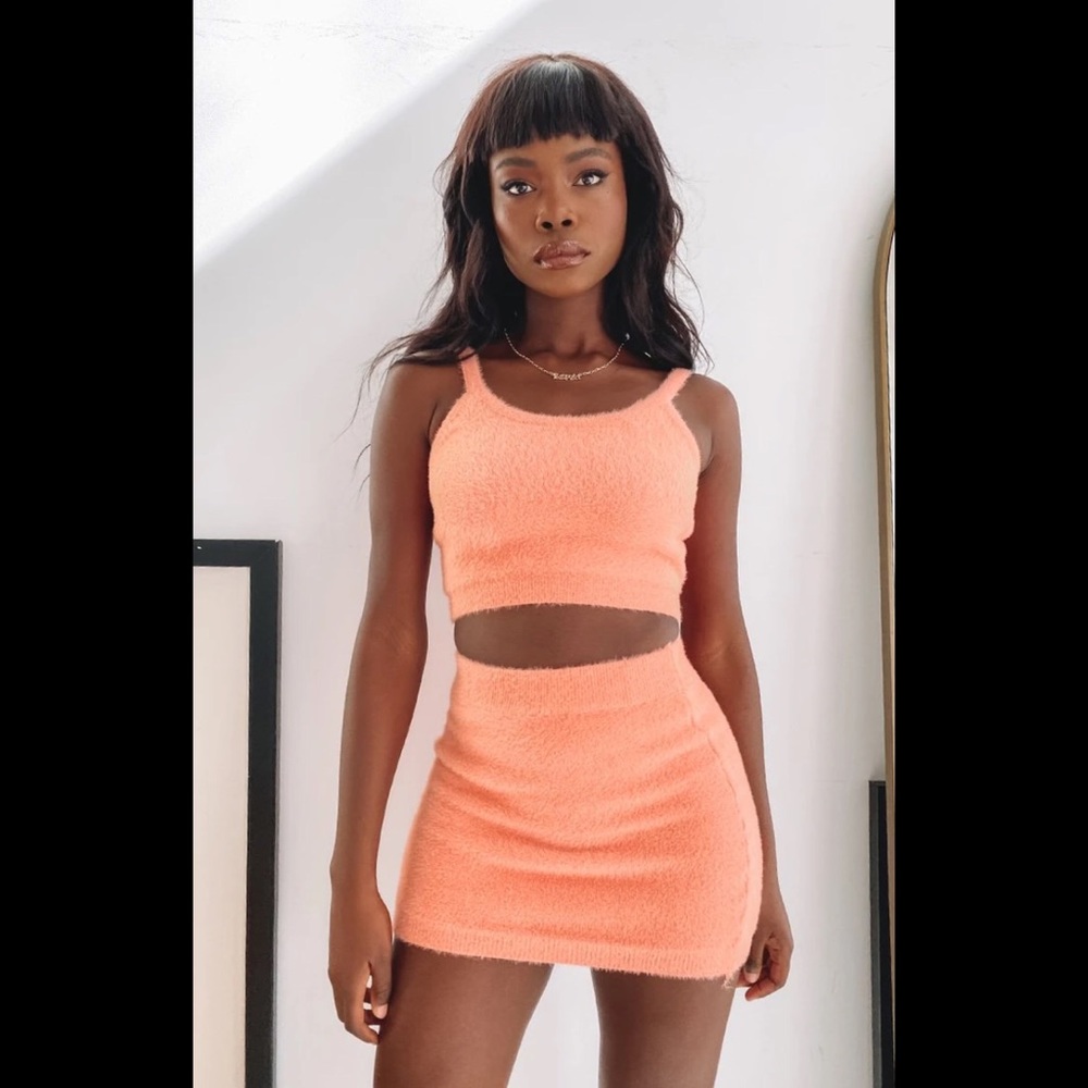 Beginning Boutique Jupiter Fluffy Crop Top